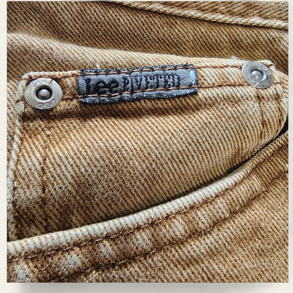 Lee Riveted Collection Vintage Tan‎ Jeans | Women’s 12P | 100% Cotton - Picture 3 of 11